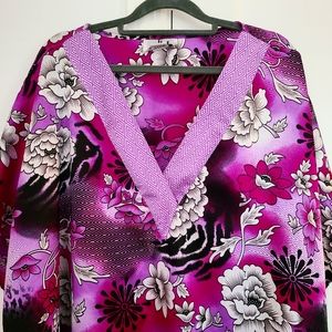 Sleeping Gown nightgowns sleep shirt nightie nightdress Pink Flowers